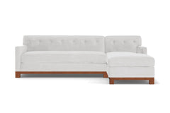 Harrison Ave 2pc Sectional Sofa :: Leg Finish: Pecan / Configuration: RAF - Chaise on the Right