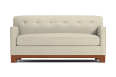 Harrison Ave Apartment Size Sleeper Sofa Bed :: Leg Finish: Pecan / Sleeper Option: Memory Foam Mattress