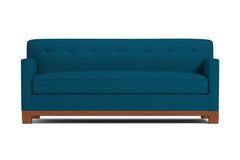 Harrison Ave Queen Size Sleeper Sofa Bed :: Leg Finish: Pecan / Sleeper Option: Memory Foam Mattress