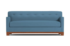 Harrison Ave Queen Size Sleeper Sofa Bed :: Leg Finish: Pecan / Sleeper Option: Memory Foam Mattress