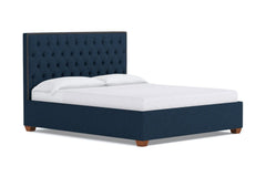 Huntley Drive Upholstered Bed :: Leg Finish: Pecan / Size: King