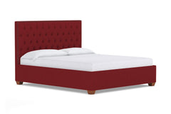 Huntley Drive Upholstered Bed :: Leg Finish: Pecan / Size: Queen Size