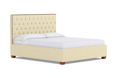 Huntley Drive Upholstered Bed :: Leg Finish: Pecan / Size: Queen Size