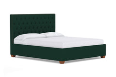 Huntley Drive Upholstered Bed :: Leg Finish: Pecan / Size: California King