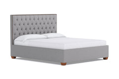 Huntley Drive Upholstered Bed :: Leg Finish: Pecan / Size: California King