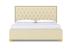 Huntley Drive Upholstered Bed :: Leg Finish: Natural / Size: King
