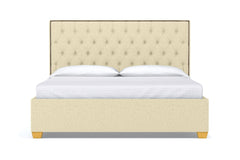 Huntley Drive Upholstered Bed :: Leg Finish: Natural / Size: King