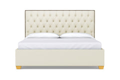 Huntley Drive Upholstered Bed :: Leg Finish: Natural / Size: King