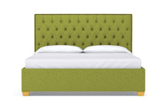 Huntley Drive Upholstered Bed :: Leg Finish: Natural / Size: King