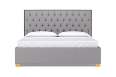 Huntley Drive Upholstered Bed :: Leg Finish: Natural / Size: King