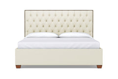 Huntley Drive Upholstered Bed :: Leg Finish: Pecan / Size: Queen Size