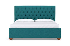 Huntley Drive Upholstered Bed :: Leg Finish: Pecan / Size: Queen Size