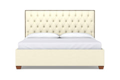 Huntley Drive Upholstered Bed :: Leg Finish: Pecan / Size: King