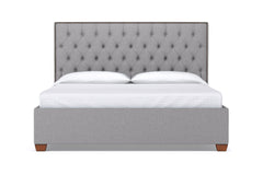 Huntley Drive Upholstered Bed :: Leg Finish: Pecan / Size: Full Size