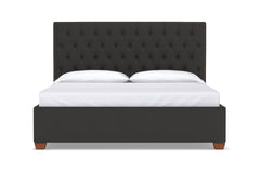 Huntley Drive Upholstered Bed :: Leg Finish: Pecan / Size: Queen Size