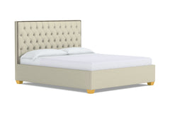 Huntley Drive Upholstered Bed :: Leg Finish: Natural / Size: King