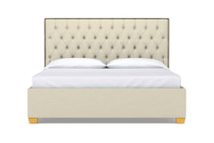 Huntley Drive Upholstered Bed :: Leg Finish: Natural / Size: Queen Size
