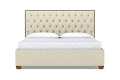 Huntley Drive Upholstered Bed :: Leg Finish: Pecan / Size: Queen Size