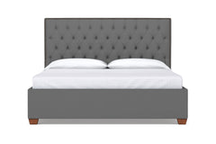 Huntley Drive Upholstered Bed :: Leg Finish: Pecan / Size: Queen Size