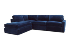Phoenix 4pc Modular Sectional Sofa :: Configuration: L.A.F. - Chaise on the Left / Arm Style: Track Arm