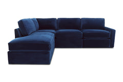 Phoenix 4pc Modular Sectional Sofa :: Configuration: L.A.F. - Chaise on the Left / Arm Style: Track Arm