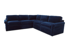 Phoenix 5pc Modular Sectional Sofa :: Configuration: Two Arms / Arm Style: Rolled Arm