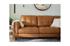 Keating 2pc Leather Sectional Sofa with Power Footrest :: Configuration: LAF - Chaise on the Left