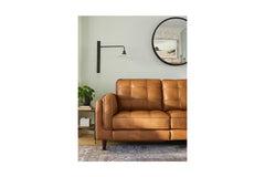Keating 2pc Leather Sectional Sofa with Power Footrest :: Configuration: LAF - Chaise on the Left