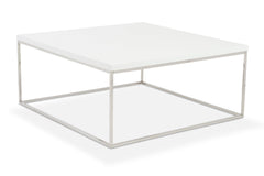 Kings Road Sq. Coffee Table WHITE/CHROME