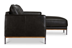 Jude 2pc Leather Sectional Sofa :: Configuration: RAF - Chaise on the Right