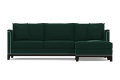 La Brea 2pc Sectional Sofa :: Leg Finish: Espresso / Configuration: RAF - Chaise on the Right