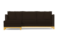 La Brea 2pc Sectional Sofa :: Leg Finish: Natural / Configuration: LAF - Chaise on the Left