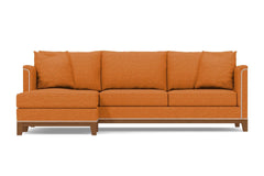 La Brea 2pc Sectional Sofa :: Leg Finish: Pecan / Configuration: LAF - Chaise on the Left