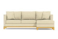 La Brea 2pc Sectional Sofa :: Leg Finish: Natural / Configuration: RAF - Chaise on the Right