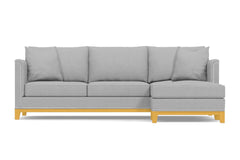 La Brea 2pc Sectional Sofa :: Leg Finish: Natural / Configuration: RAF - Chaise on the Right