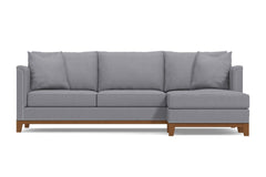 La Brea 2pc Sectional Sofa :: Leg Finish: Pecan / Configuration: RAF - Chaise on the Right