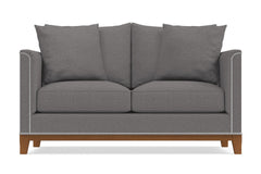 La Brea Twin Size Sleeper Sofa Bed :: Leg Finish: Pecan / Sleeper Option: Deluxe Innerspring Mattress