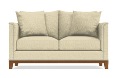 La Brea Twin Size Sleeper Sofa Bed :: Leg Finish: Pecan / Sleeper Option: Deluxe Innerspring Mattress