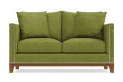 La Brea Twin Size Sleeper Sofa Bed :: Leg Finish: Pecan / Sleeper Option: Deluxe Innerspring Mattress