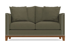 La Brea Twin Size Sleeper Sofa Bed :: Leg Finish: Pecan / Sleeper Option: Deluxe Innerspring Mattress