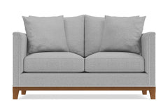 La Brea Twin Size Sleeper Sofa Bed :: Leg Finish: Pecan / Sleeper Option: Deluxe Innerspring Mattress