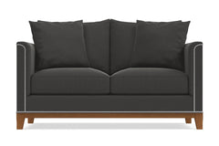 La Brea Twin Size Sleeper Sofa Bed :: Leg Finish: Pecan / Sleeper Option: Deluxe Innerspring Mattress