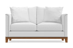 La Brea Twin Size Sleeper Sofa Bed :: Leg Finish: Pecan / Sleeper Option: Deluxe Innerspring Mattress