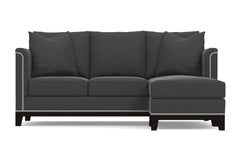 La Brea Reversible Chaise Sleeper Sofa Bed :: Leg Finish: Espresso / Sleeper Option: Memory Foam Mattress