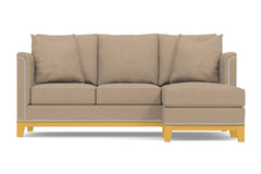 La Brea Reversible Chaise Sleeper Sofa Bed :: Leg Finish: Natural / Sleeper Option: Memory Foam Mattress