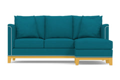 La Brea Reversible Chaise Sleeper Sofa Bed :: Leg Finish: Natural / Sleeper Option: Memory Foam Mattress