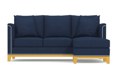 La Brea Reversible Chaise Sleeper Sofa Bed :: Leg Finish: Natural / Sleeper Option: Memory Foam Mattress