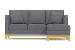 La Brea Reversible Chaise Sleeper Sofa Bed :: Leg Finish: Natural / Sleeper Option: Memory Foam Mattress