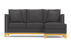 La Brea Reversible Chaise Sleeper Sofa Bed :: Leg Finish: Natural / Sleeper Option: Memory Foam Mattress