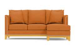 La Brea Reversible Chaise Sleeper Sofa Bed :: Leg Finish: Natural / Sleeper Option: Memory Foam Mattress